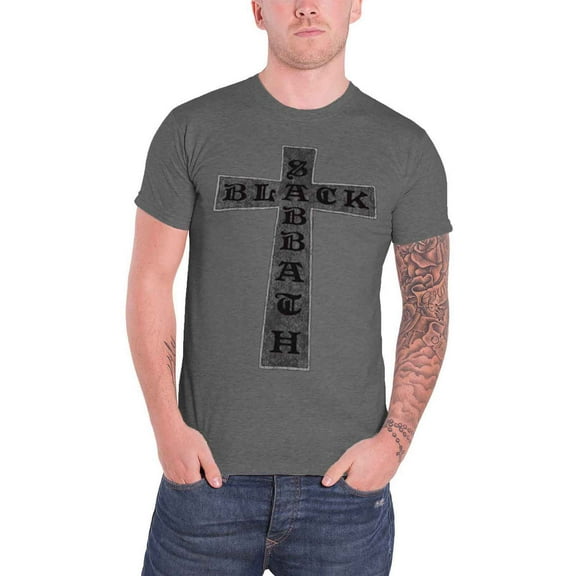 Black Sabbath Distressed Cross T Shirt