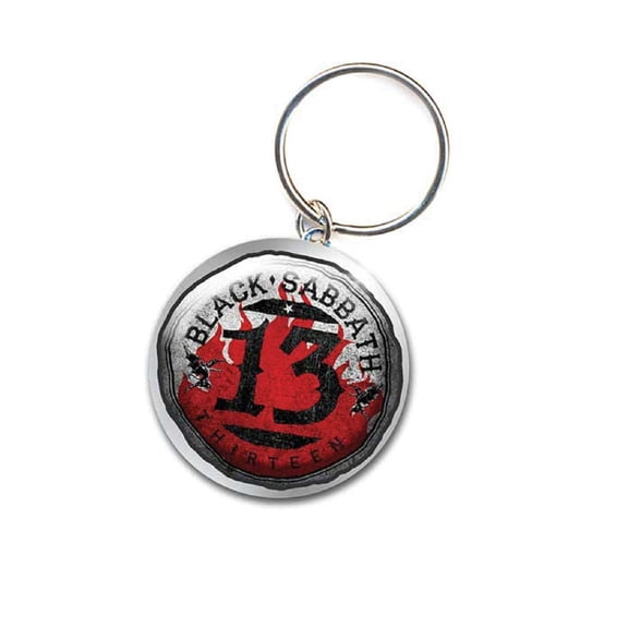 Black Sabbath Keyring 13 Flame Circle Keychain