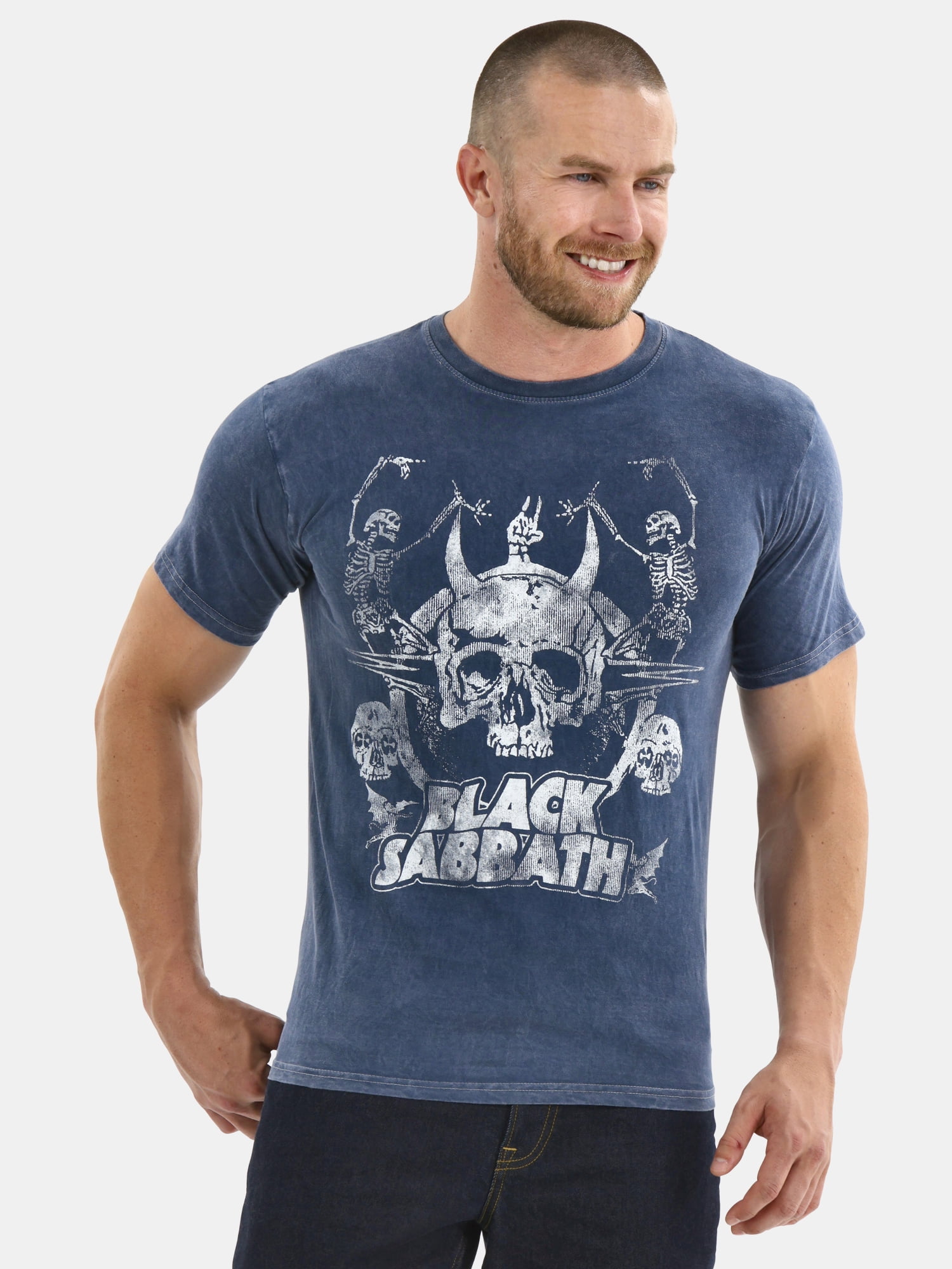 Big Gun Black Sabbath Tシャツ Black Sabbath Men's and Big Men's Graphic Band Tee, Sizes S-3XL