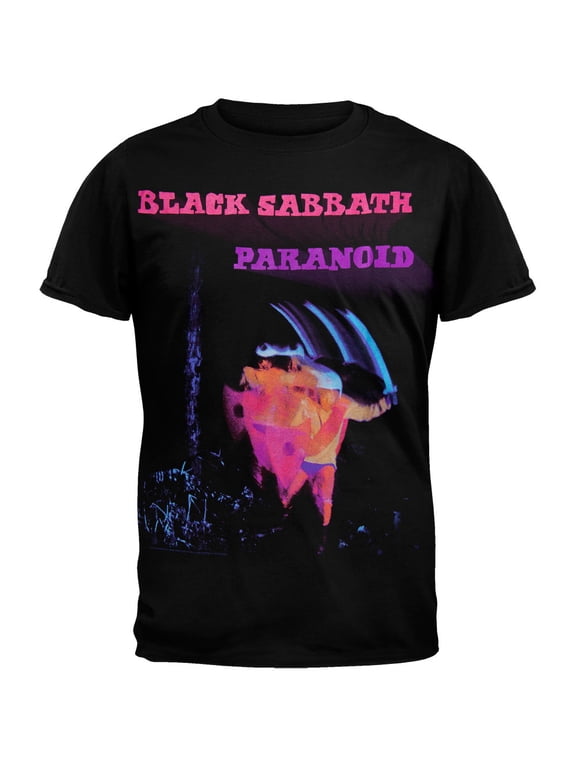 Men's Paranoid Motion Trails T-shirt Large Black