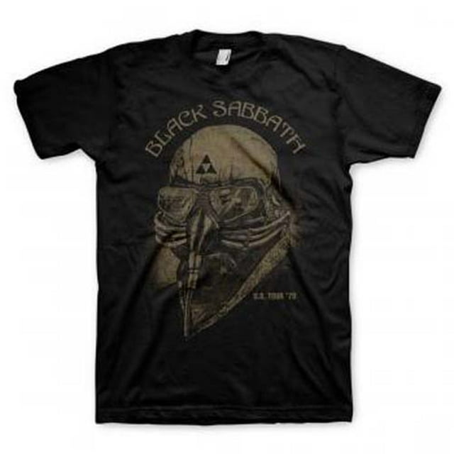 Black Sabbath Men's U.S. Tour '78 T-shirt X-Large Black