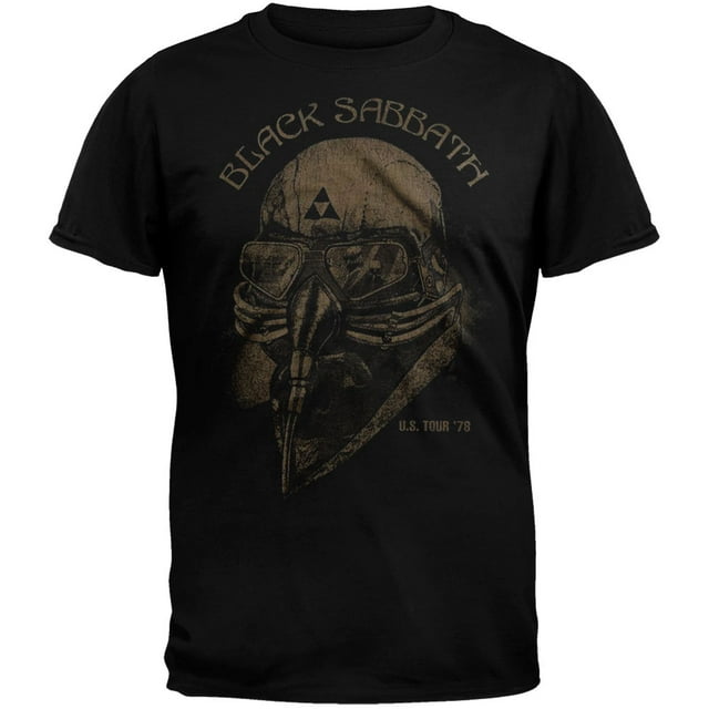 Black Sabbath Men's U.S. Tour '78 T-shirt XX-Large Black