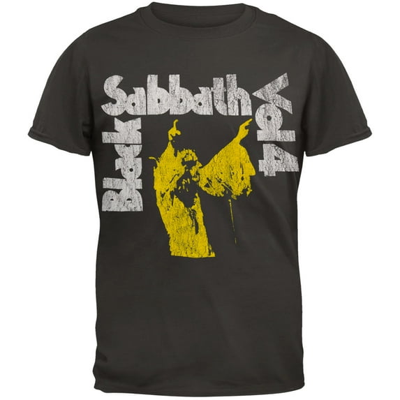 Black Sabbath Men's Vol. 4 Yellow T-shirt Medium Black