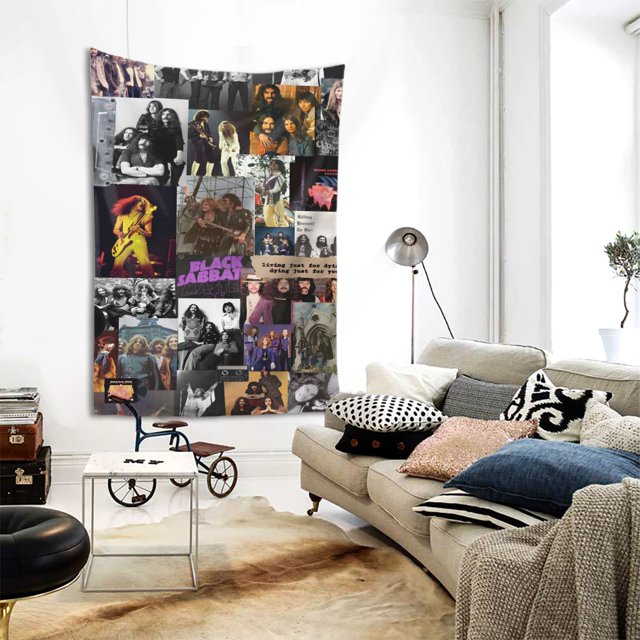Black Sabbath Tapestry Poster Home Decor Tapestries Aesthetic Music