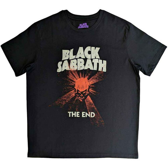Black Sabbath Unisex T-Shirt The End Skull Shine (Large)