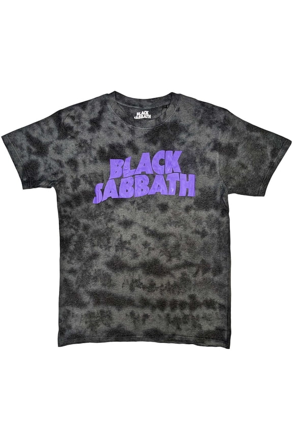 Black Sabbath Unisex T-Shirt Wavy Logo (Wash Collection) (X-Large)