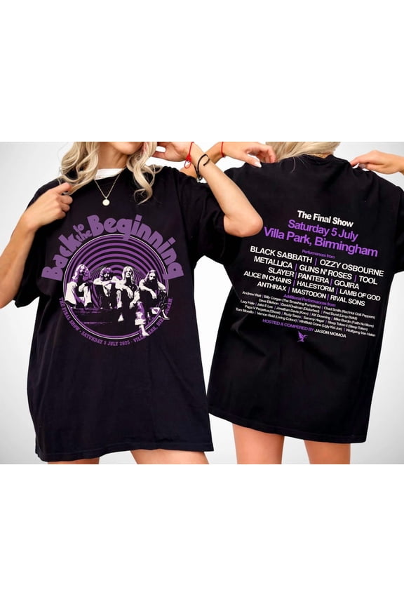 Black Sabbbth Back To The Beginning 2025 Black T-Shirt,Black Color,Size L