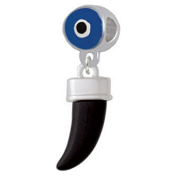 Black Sabre Tooth - Blue Evil Eye Charm Bead