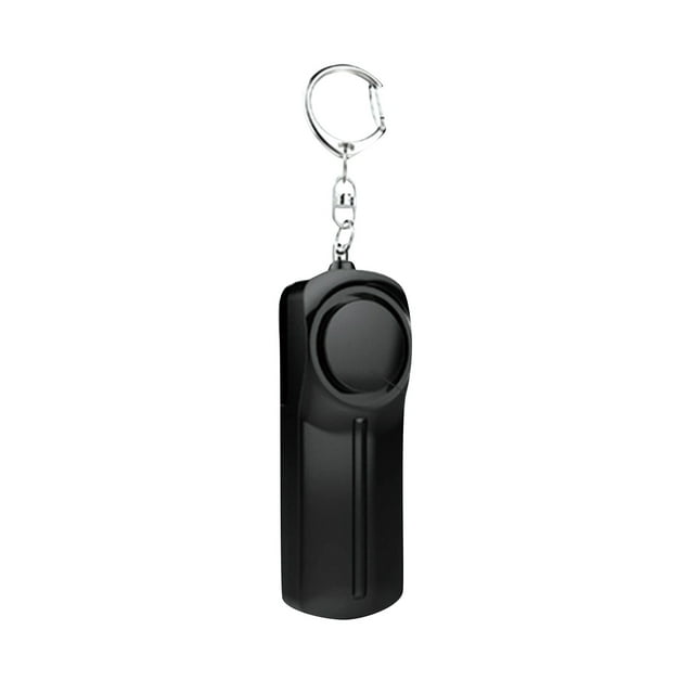 Black Safesound Personal Alarm Keychain Mini Key Chain With LED Light