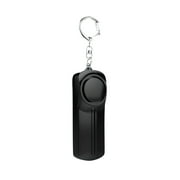 Black Safesound Personal Alarm Keychain Mini Key Chain with Light 130 DB Loud Pull Ring for and