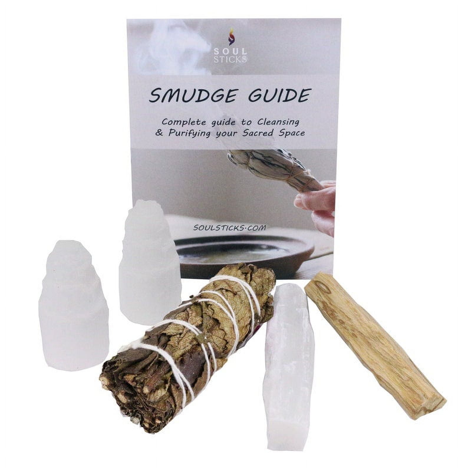 Smudge Kit Black Sage Energy Energy Cleansing Smudge Kit with Organic Sage, Palo ...