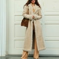 thumbnail image 1 of Black**Sale on Sale Chaoheng Trench Coats for Women Plus Size Women's Long Sleeve Solid Color Pea Coat,Thickened Long Line Warm Trench with Button Front, 1 of 8