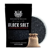 Sea Salt Superstore Black Salt 2 oz Bag for Witches & Wiccan Witchcraft Supplies Gluten-Free