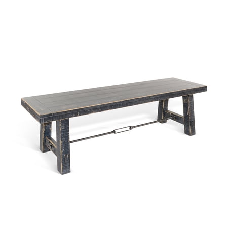 Black Sand 64" Wood Bench with Turnbuckle