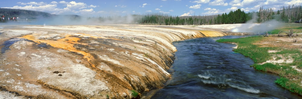 Black Sand Basin Yellowstone National Park Wyoming Canvas Art - Panoramic Images (27 x 9)