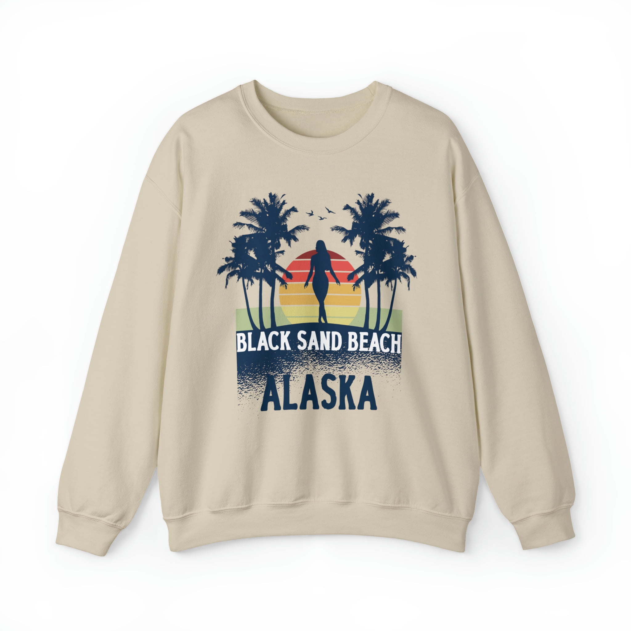 Black Sand Beach Alaska Sweatshirt 