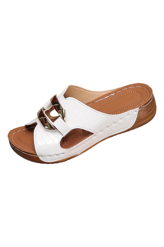 Black Sandals for Women Dressy Classic Lightweight Extra Wide Width Low Heels Womens House Slippers Memory Foam Ankle Buckle Studded Fashion Sandals for Summer