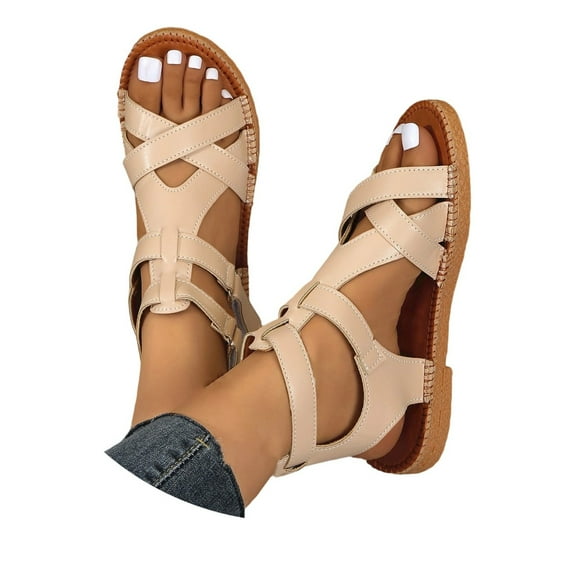 Black Sandals Women Wedge Sandals for Women Espadrille Womens Shoes Summer Womens Low Wedge 10 Platform for Size 8 Casual Summer Comfortable Women's Casual Beige 7.5