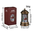thumbnail image 1 of Black Santa Christmas Snow Globes Lantern with 8 Musics Lighted & Timer Glitters USB/Battery Operated African American Christmas Decorations Snowglobe Home Decor for Kid Adult, 1 of 2