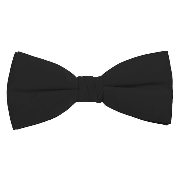 Black Satin mens bow tie by K. Alexander Necktie M