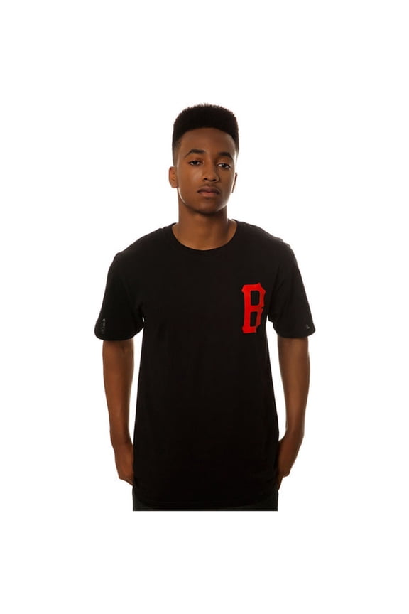 Mens The B Logo Graphic T-Shirt, Black, Small