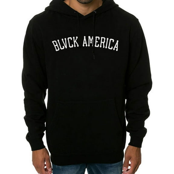 Black Scale Mens The Blvck America Hoodie Sweatshirt, Black, Small