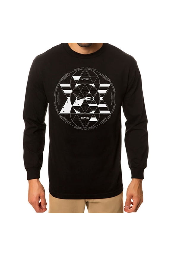 Mens The Constitution Of Scvle LS Graphic T-Shirt, Black, Large