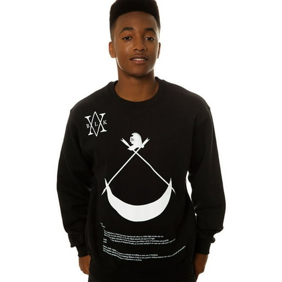 Black Scale Mens The Definition Crewneck Sweatshirt, Black, Medium