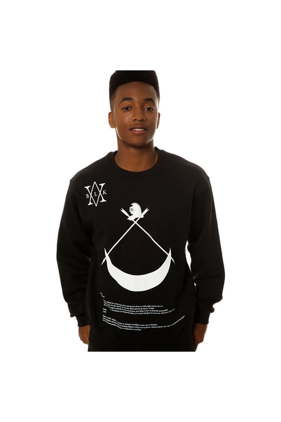Mens The Definition Crewneck Sweatshirt, Black, Medium