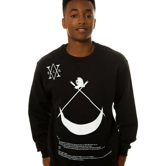 Black Scale Mens The Definition Crewneck Sweatshirt, Black, Small