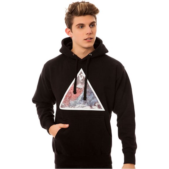 Black Scale Mens The First Supper Pullover Hoodie Sweatshirt, Black, Medium