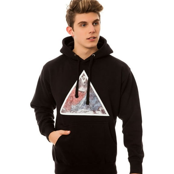 Black Scale Mens The First Supper Pullover Hoodie Sweatshirt, Black, Medium