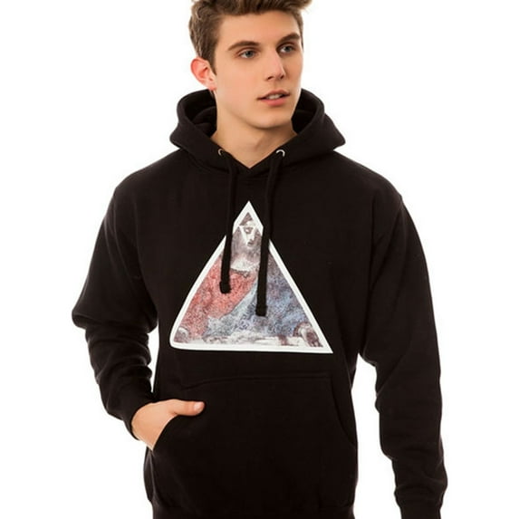 Black Scale Mens The First Supper Pullover Hoodie Sweatshirt, Black, Small
