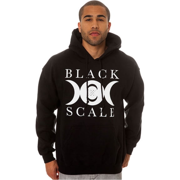 Black Scale Mens The Lunarology Pullover Hoodie Sweatshirt, Black, Small