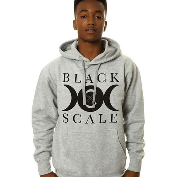 Black Scale Mens The Lunarology Pullover Hoodie Sweatshirt, Grey, Small