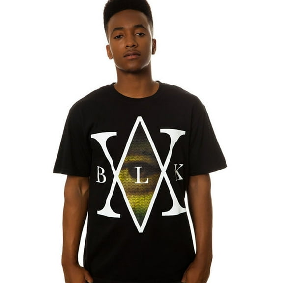 Black Scale Mens The Mona's Traditional Interlock Graphic T-Shirt, Black, Medium