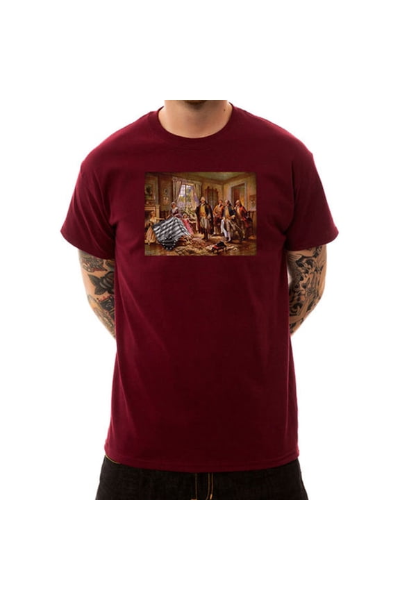 Mens The Old Glory Graphic T-Shirt, Red, Small