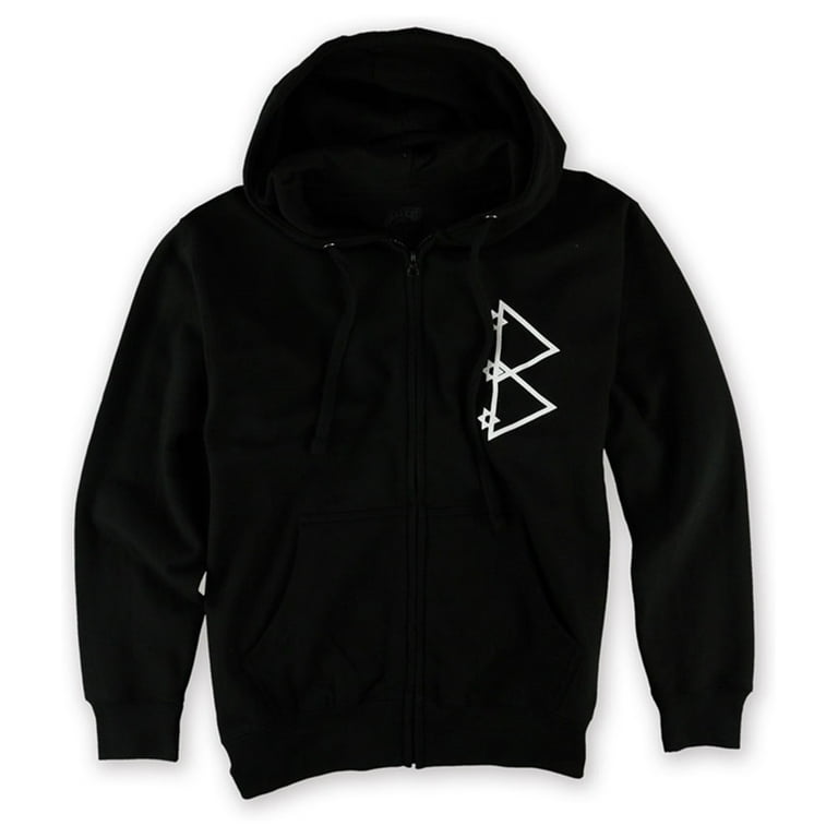 Black Scale Mens The Pyrex Vision Zip Up Hoodie Sweatshirt, Black 
