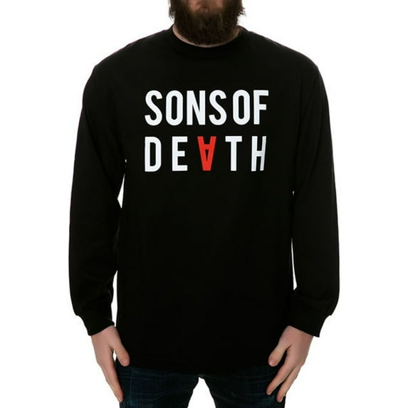 Black Scale Mens The Sons Of Death Ls Graphic T-Shirt