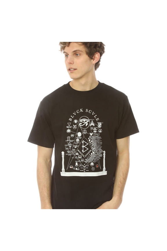 Mens The Structure Graphic T-Shirt, Black, Small