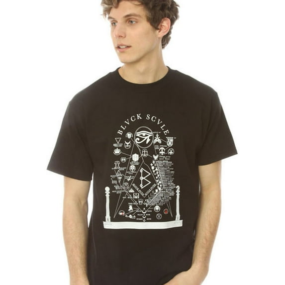 Black Scale Mens The Structure Graphic T-Shirt, Black, Small