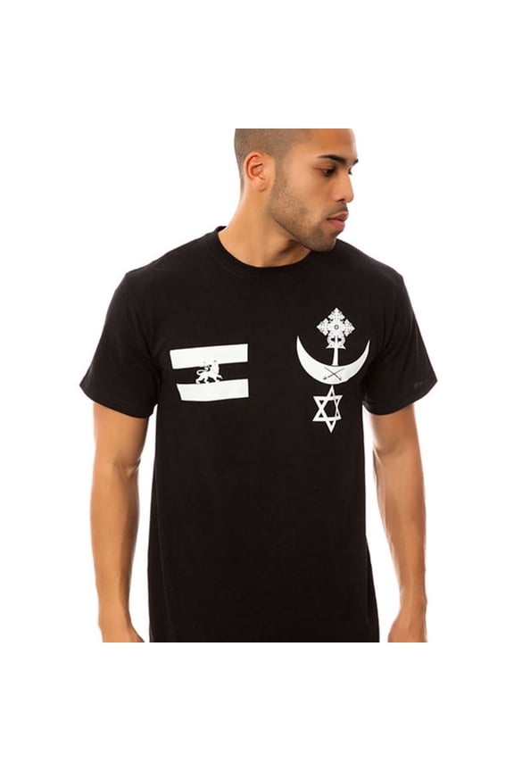 Mens The Warrior Blvck Graphic T-Shirt, Black, Small