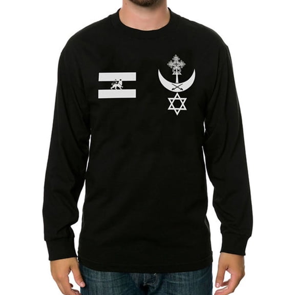 Black Scale Mens The Warrior Blvck Ls Graphic T-Shirt