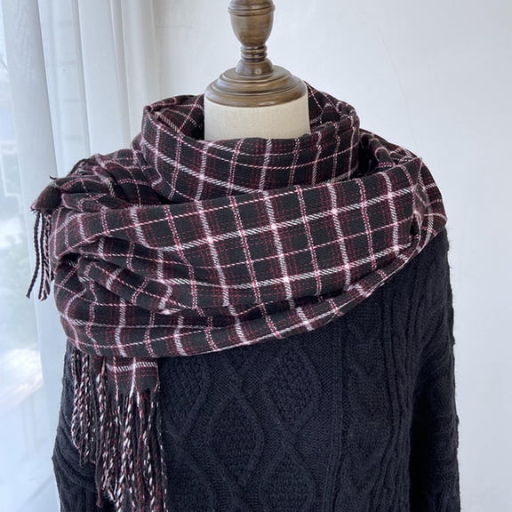 Black Scarf Women Fall Winter Scarf Classic Scarf Warm Soft Large Blanket Wrap Shawl Scarves