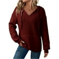 thumbnail image 1 of Pohista Oversized Sweatshirt for Women Crewneck Womens Shirts Long Sleeve Fall Blouses Womens Fall Fashion 2025 Tops My Items, 1 of 9