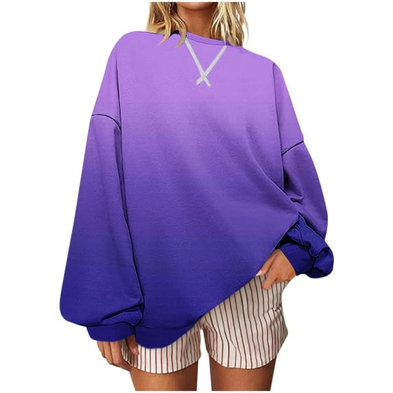 Sweatshirt for Women Plus Womens Shirts Fall Long Sleeve Athletic Shirts Women's Blouses Casual Boho My Items