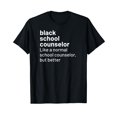Black School Counselor Definition TShirt