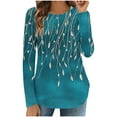 thumbnail image 1 of Crewneck Sweatshirts Womens Shirts Trendy Dressy Women's Long Sleeve Shirts for Fall Tops My Items Saved for Later, 1 of 8