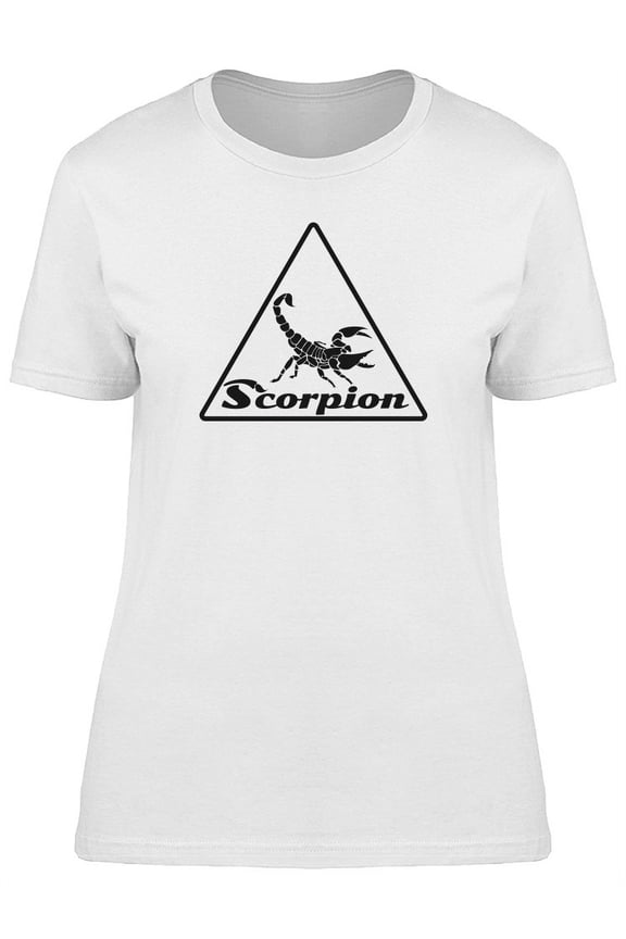 Black Scorpion Logo T-Shirt Women -Image by Shutterstock, Female Large