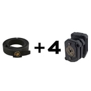 Black Scorpion Outdoor Gear IPSC / USPSA Shooter Rig / Shooting Gun Belt Combo, Black, Extra Extra Large